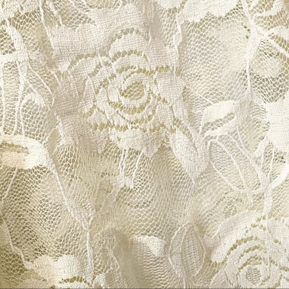 Full Lace Off White Long Sleeve Shirt - Toddler L - Picture 2 of 3